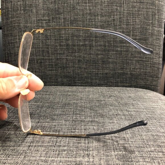 Jins Blue Sapphire Metal Rectangular Semi Rimless LMF-18S-110-858 READ DESCRIPT. - Picture 4 of 9